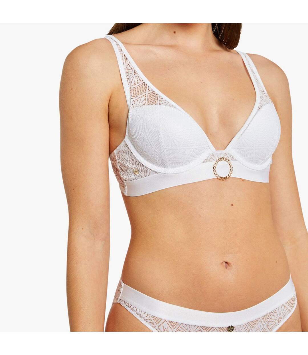 Soutien-gorge ampliforme coque moulée blanc Olivia