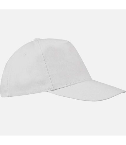 SOLS Unisex Buzz 5 Panel Baseball Cap (White) - UTPC370