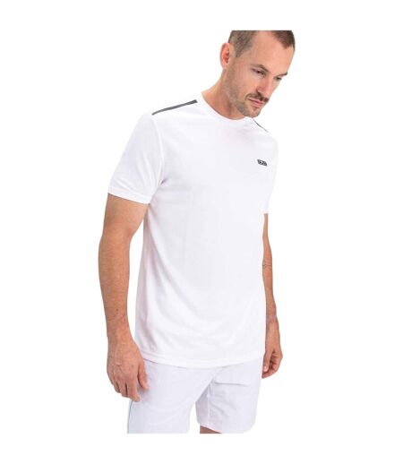 T-shirt Manches Courtes Sport Motif/style Logo Homme Blanc Sjeng Sports