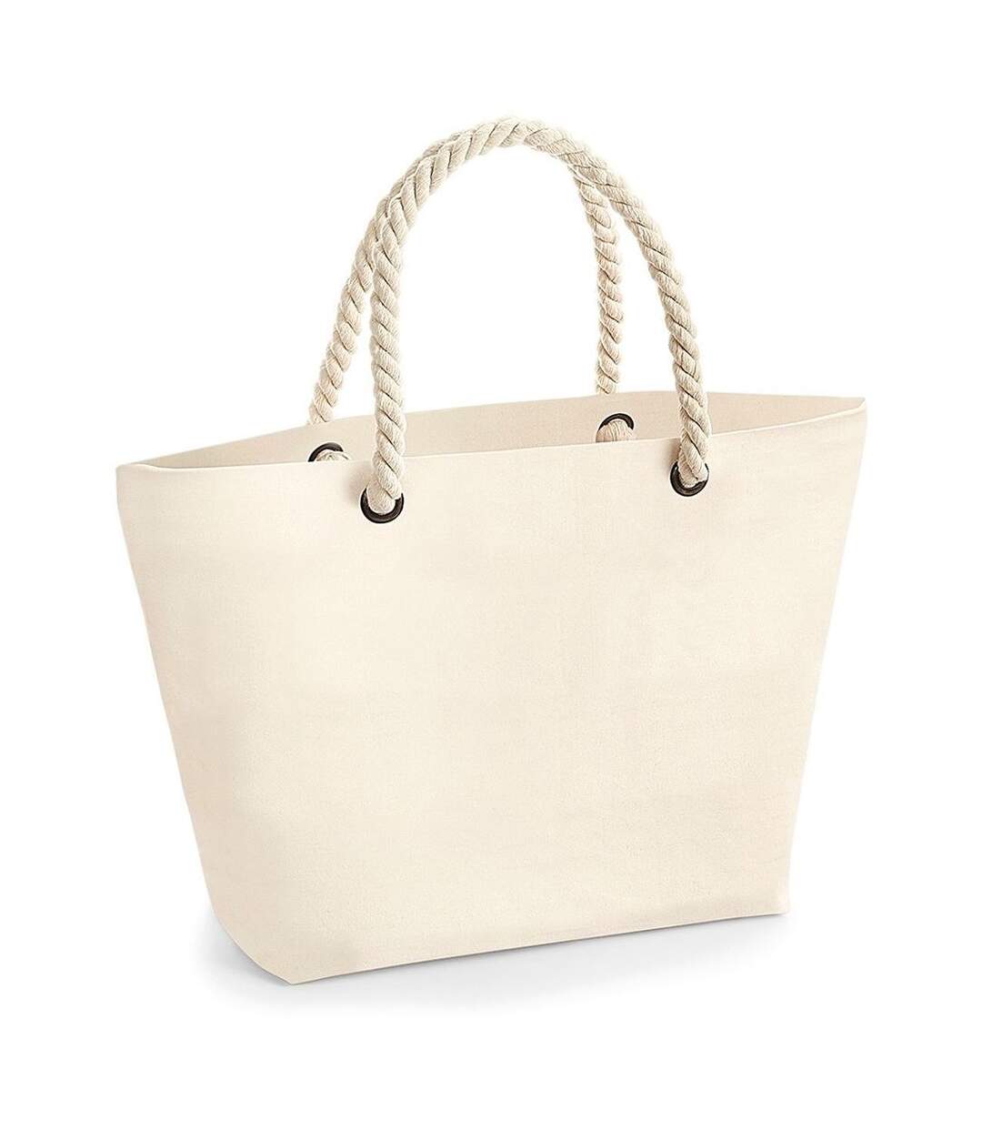 Grand sac de plage en toile - W680 - beige naturel