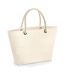 Grand sac de plage en toile - W680 - beige naturel