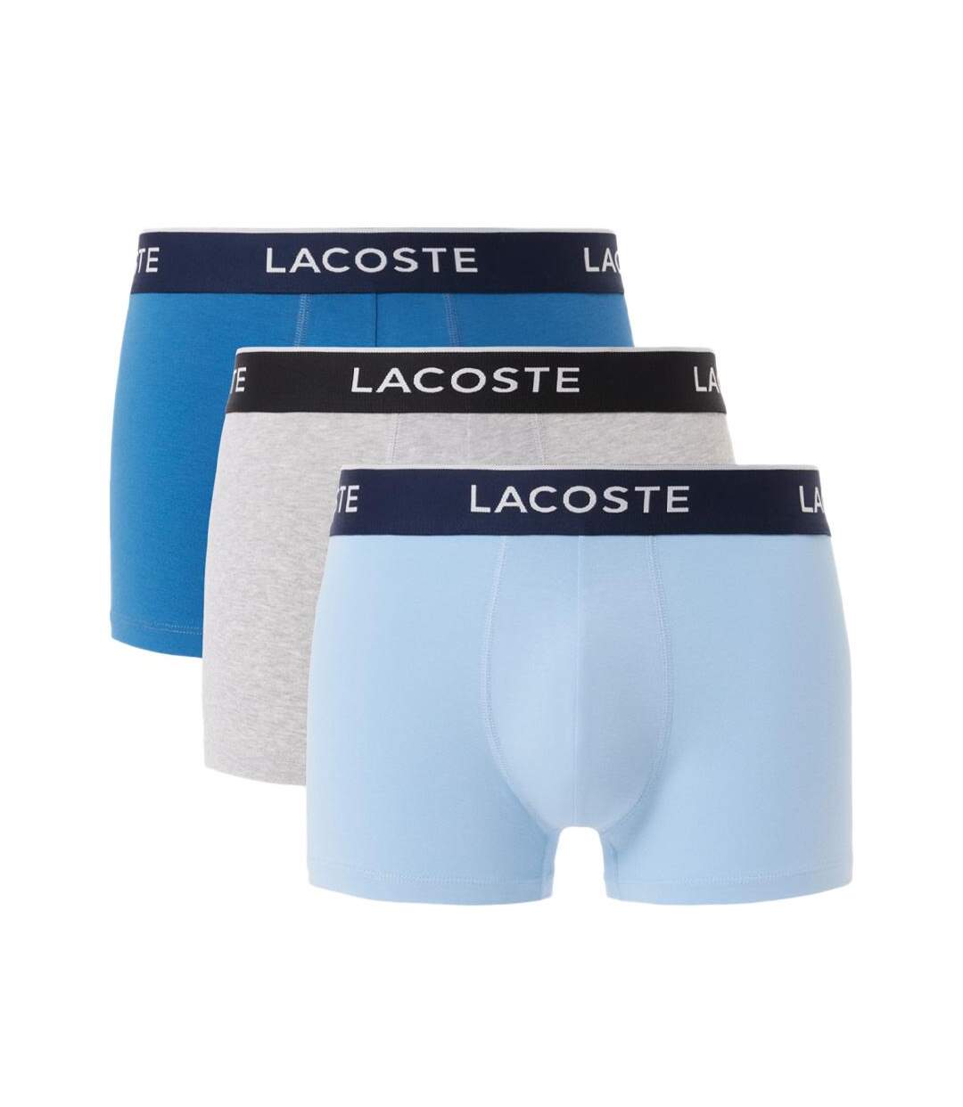 Lot de 3 boxers bleu homme lacoste 5h1300 - l-3