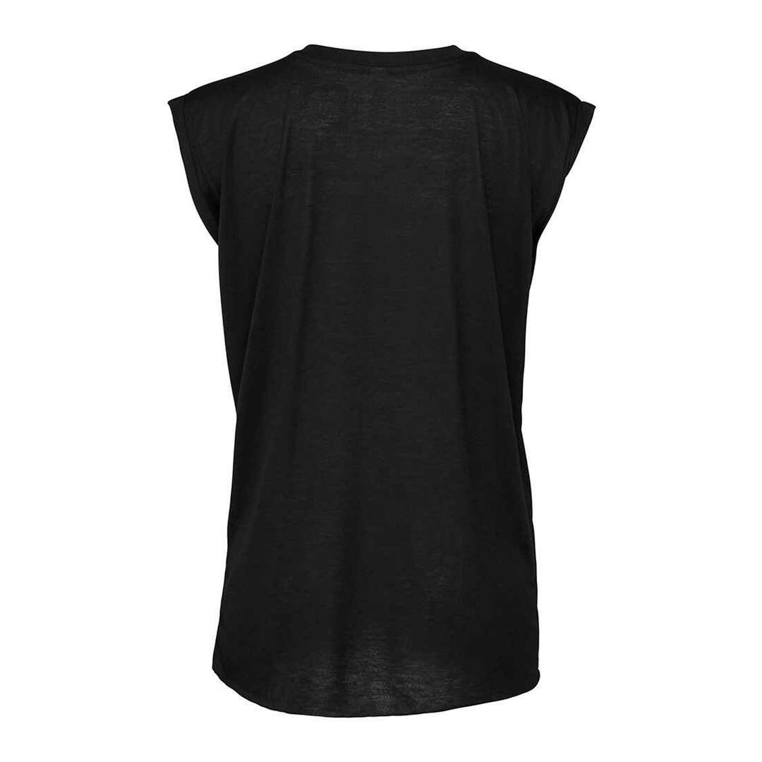 T-shirt manches courtes flowy femme noir Bella + Canvas-2