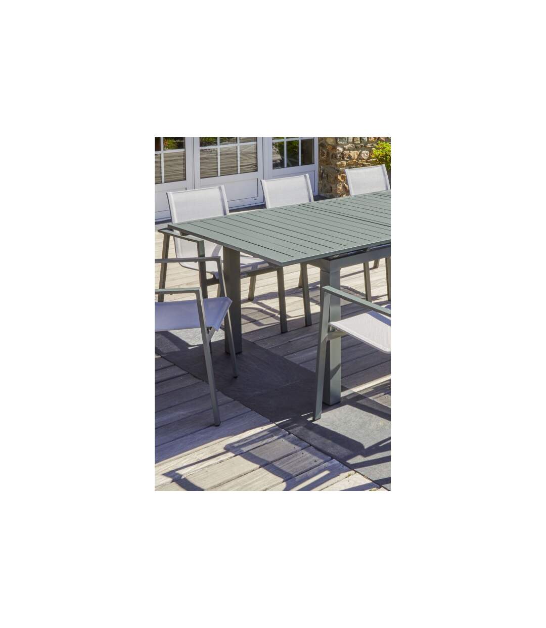 Table de jardin Extensible Miami 180-240cm Kaki-2