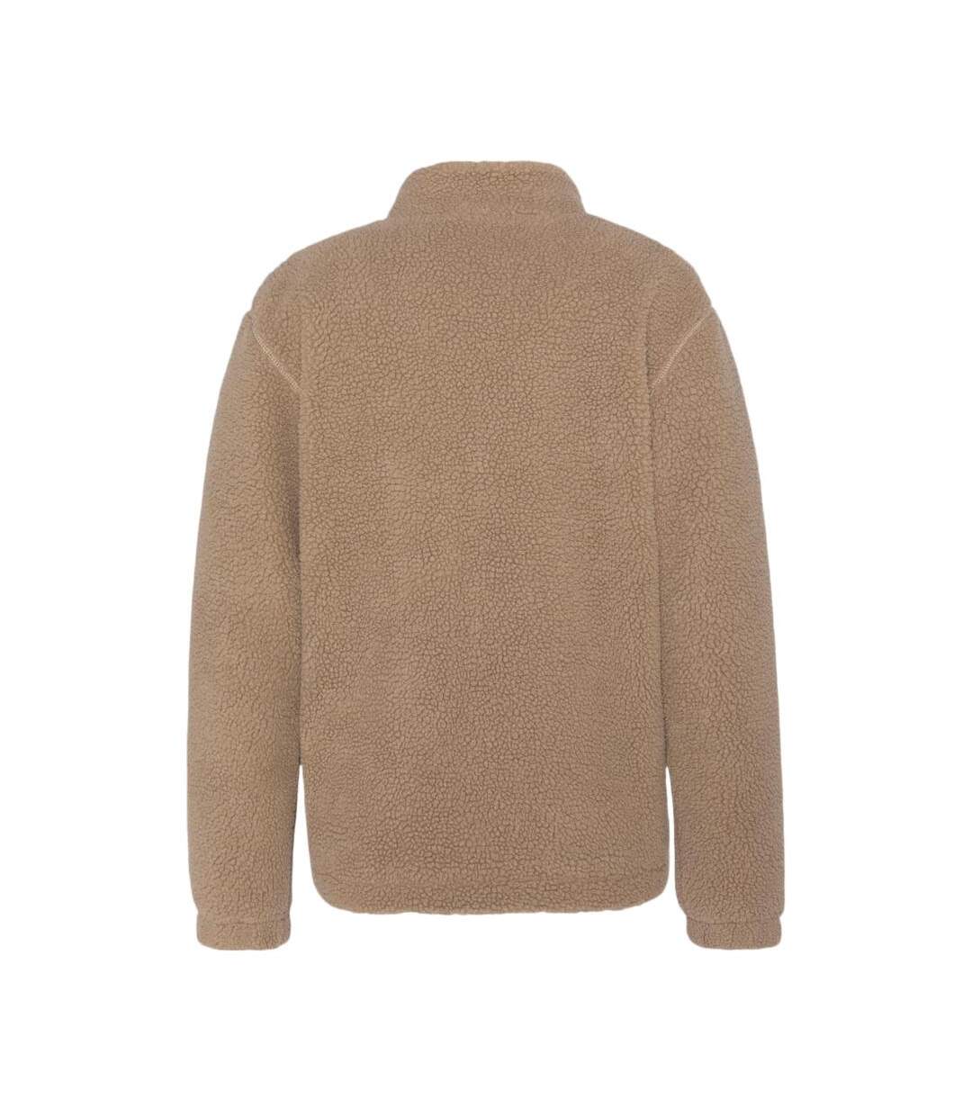 Veste sherpa beige homme schott sherpa plartic-2