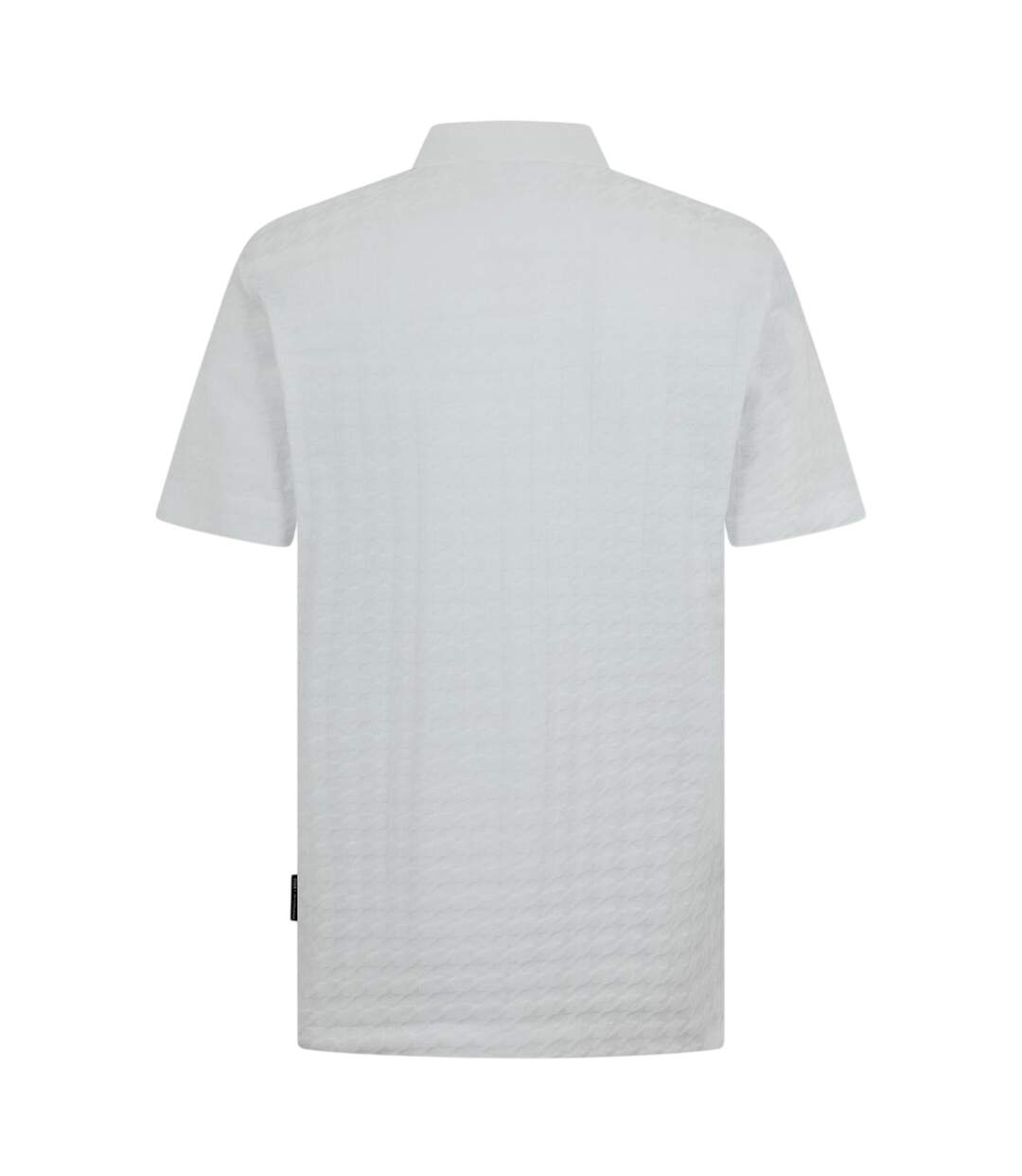 Polo Manches Courtes Motif/style Pied-de-poule Porsche Homme Blanc Boss-2