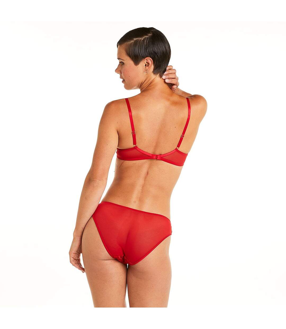 Soutien-gorge ampliforme coque moulée rouge Miracle-3