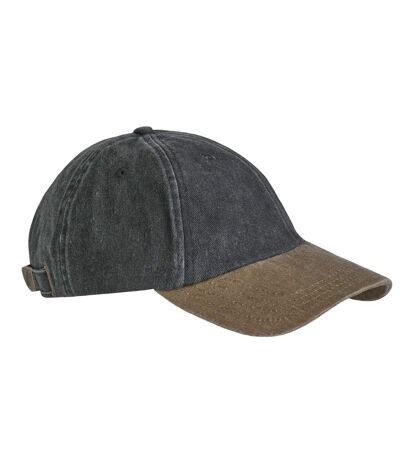 Westbury Colour Block Twill Cap Dark Grey Weird Fish