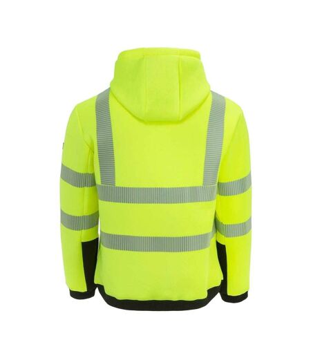 Unisex Adult High-vis Drawstring Hoodie Yellow Dunlop