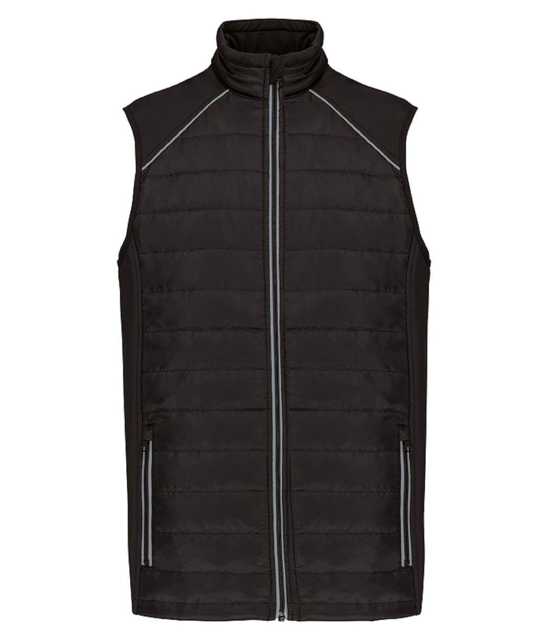 Bodywarmer DayToDay bi-matière - Unisexe - WK606 - Noir et gris