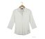 Polo MAYFLOWER KF268L blanc à manches 3/4 : le chic naturel en coton-2