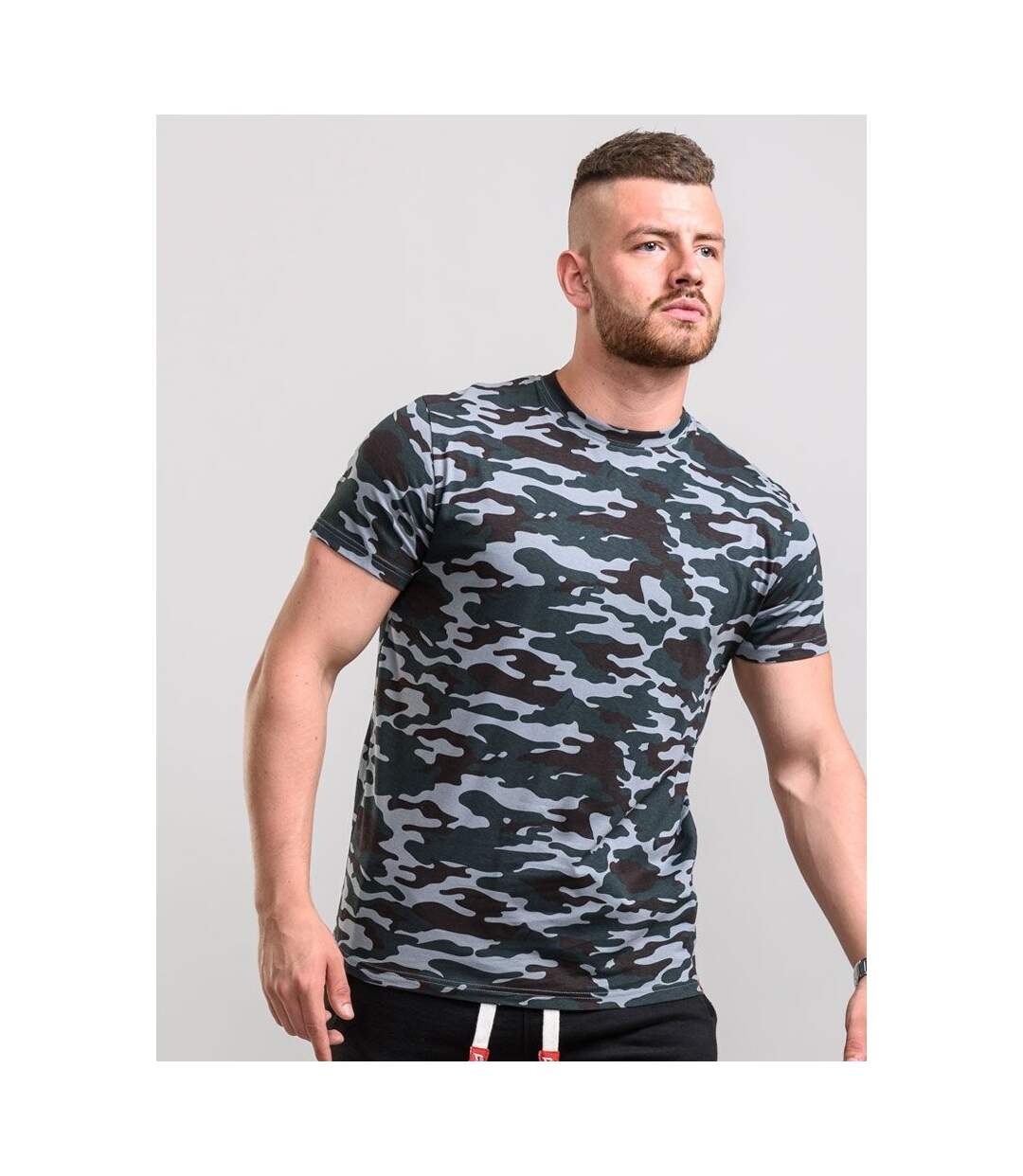 T-shirt d555 gaston homme gris Duke