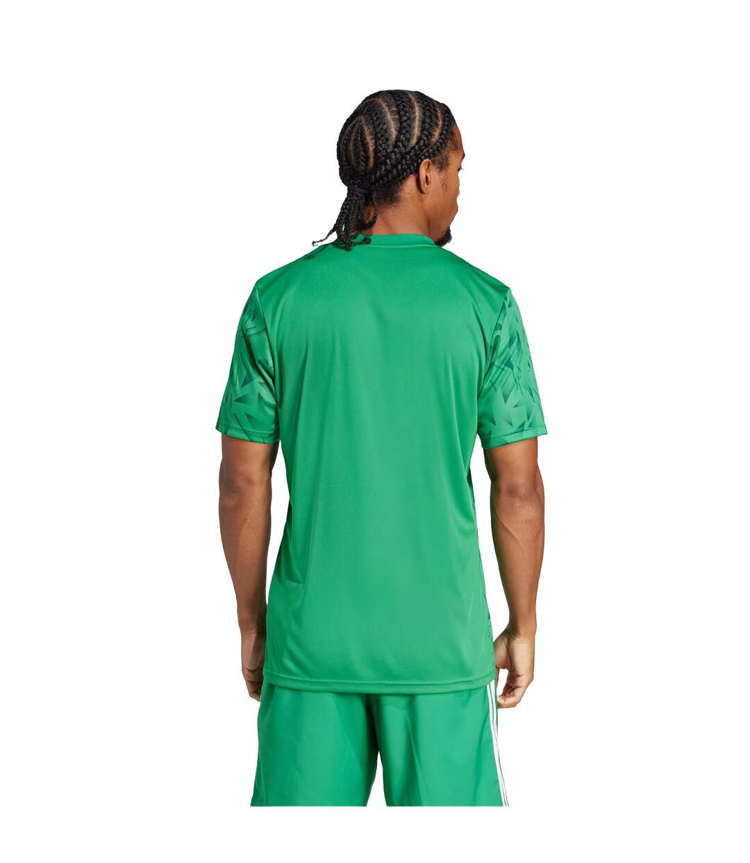 T-shirt Style Motif Géométrique Team Icon Homme Vert Adidas-4
