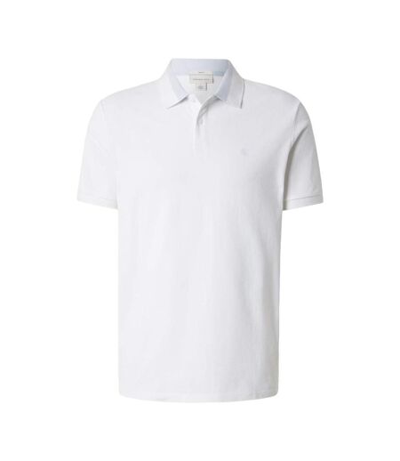 Polo blanc homme calvin klein jeans casual pique