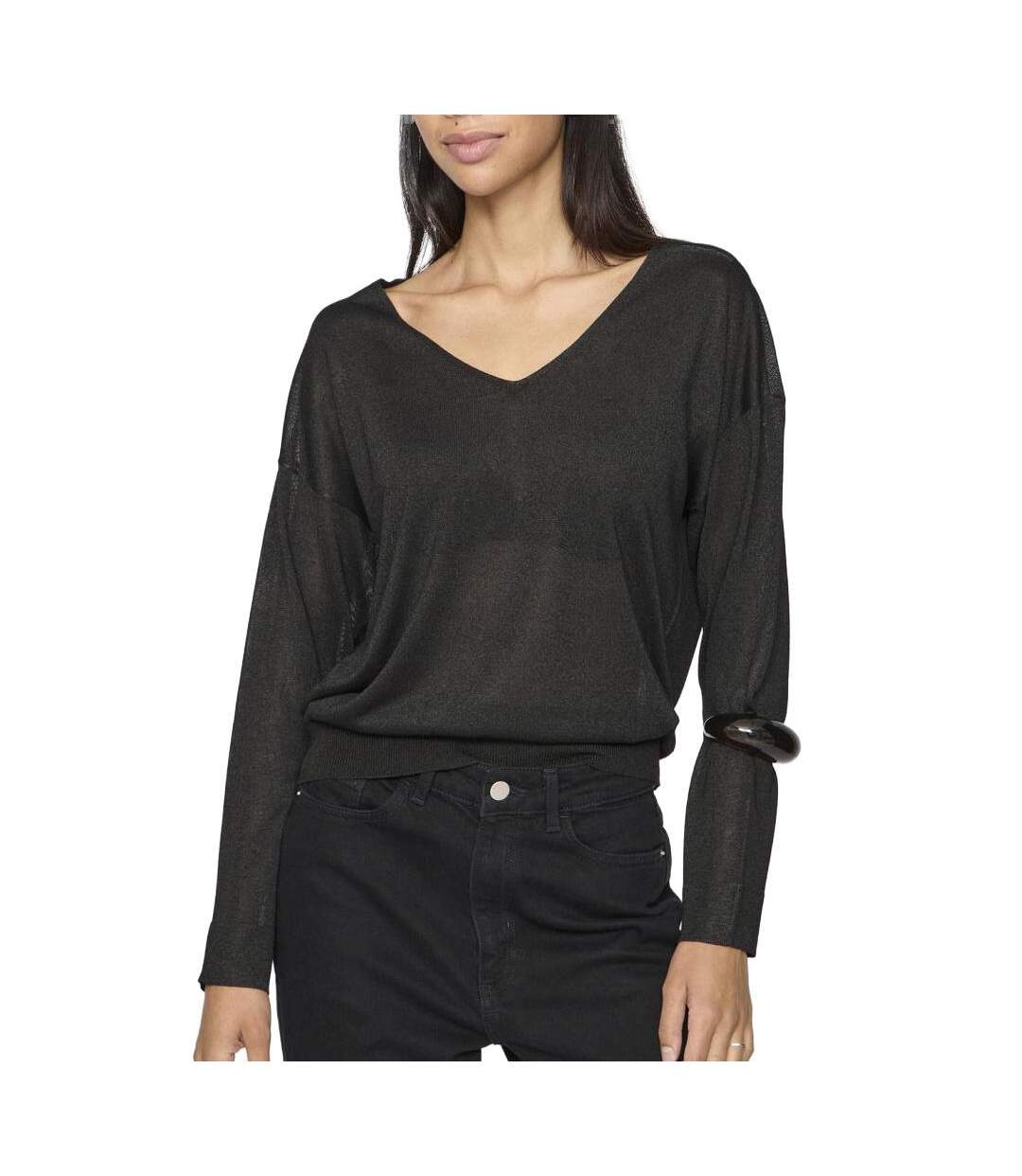 Pull noir femme vila novy-1