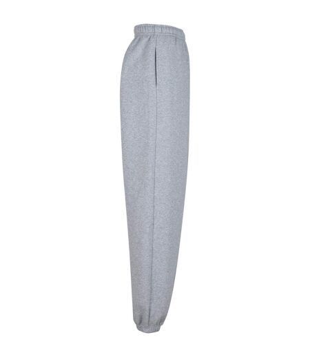 Womens/ladies Fluffy Sweatpants Heather Grey Build Your Brand
