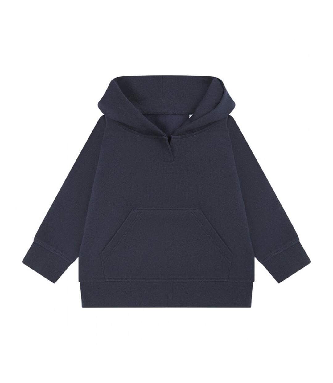 Sweat À Capuche Motif/style Uni Enfant Bleu Marine Larkwood-2