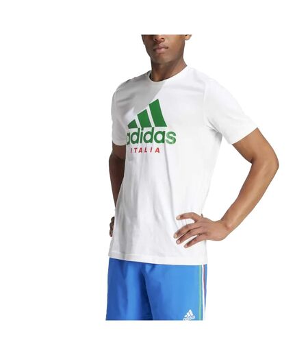 T-shirt italy dna homme blanc Adidas