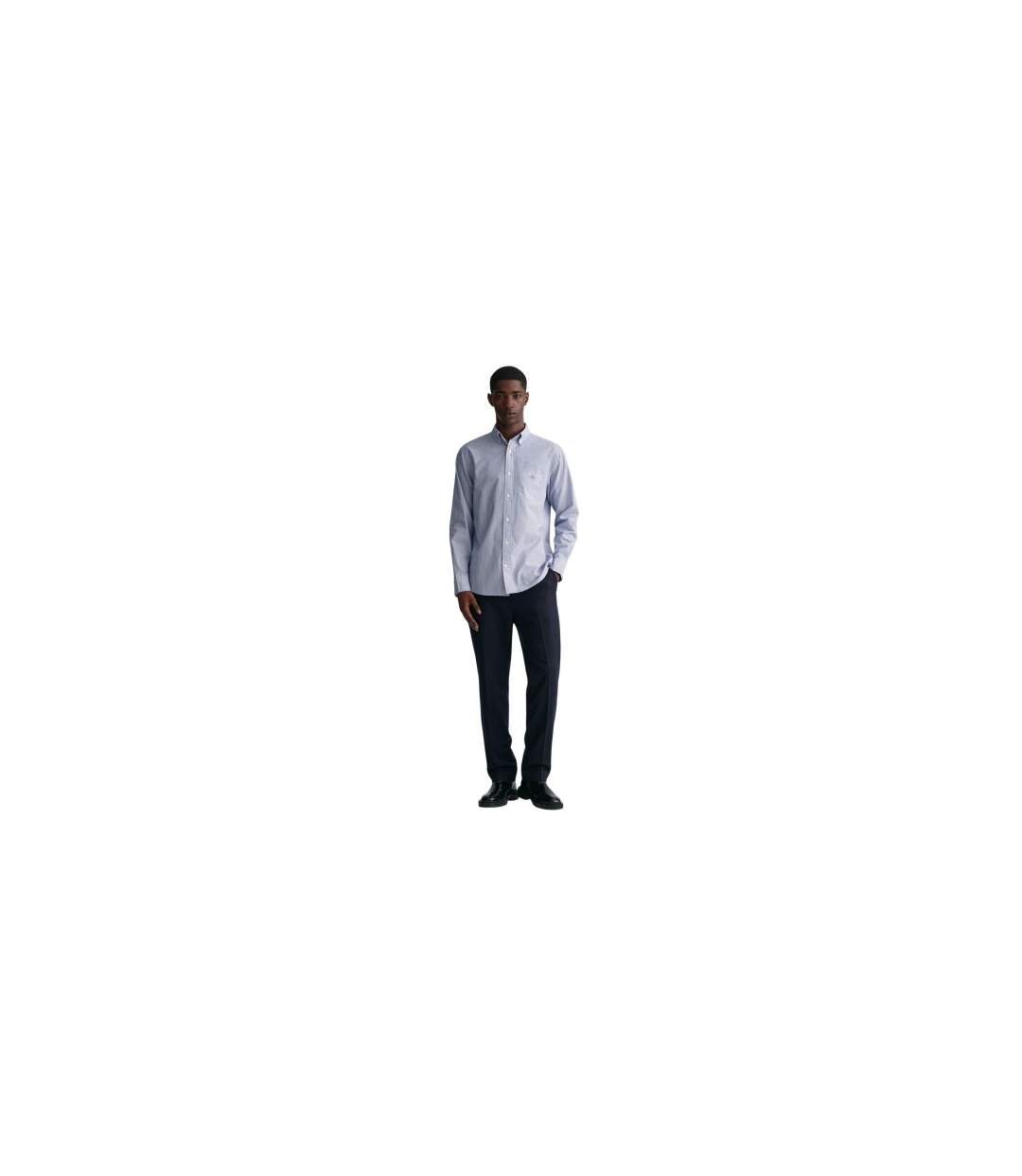 Chemise Banker Homme Bleu Gant-1