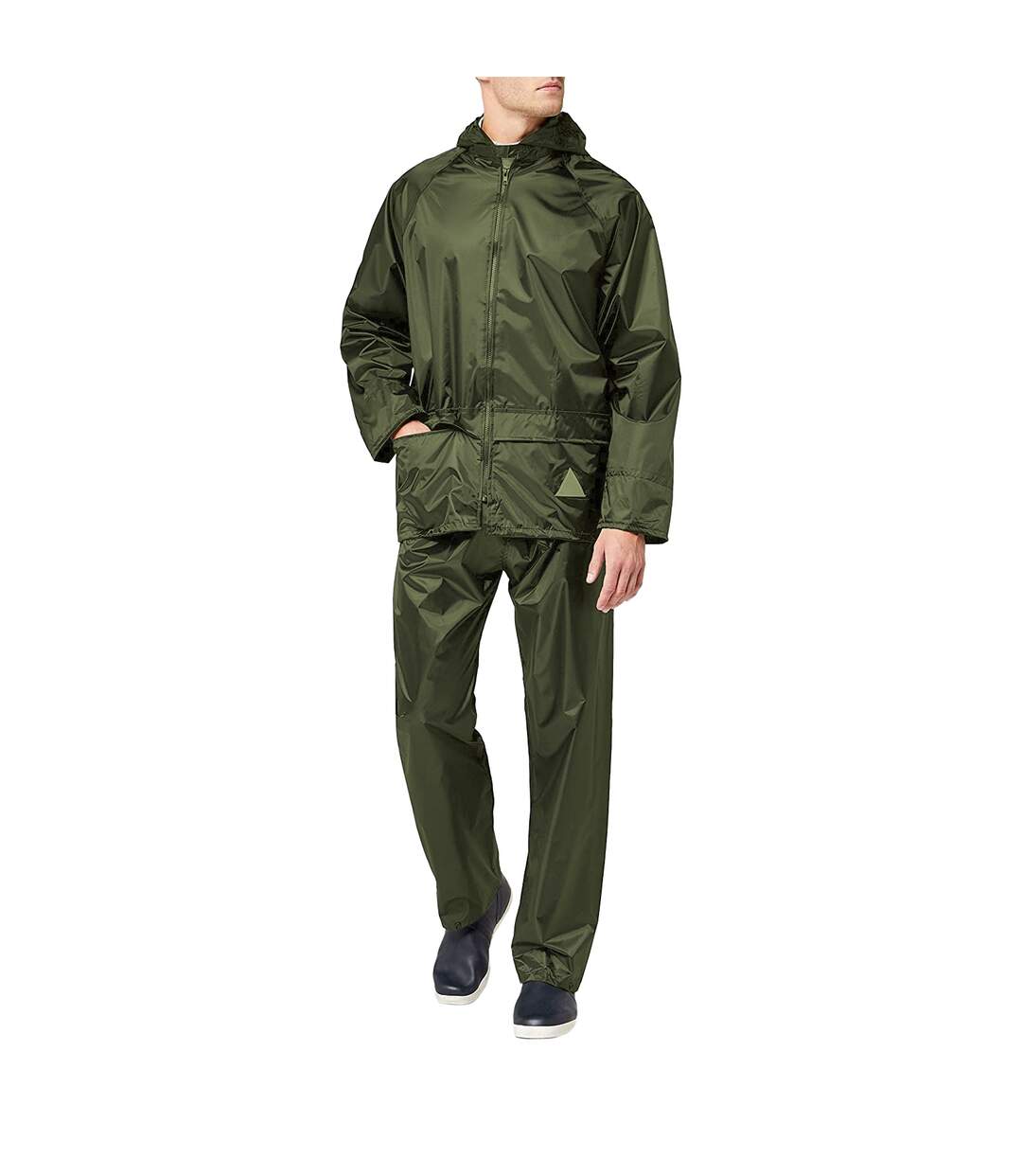 Result Mens Heavyweight Waterproof Rain Suit (Jacket & Trouser Suit) (Olive) - UTRW3238
