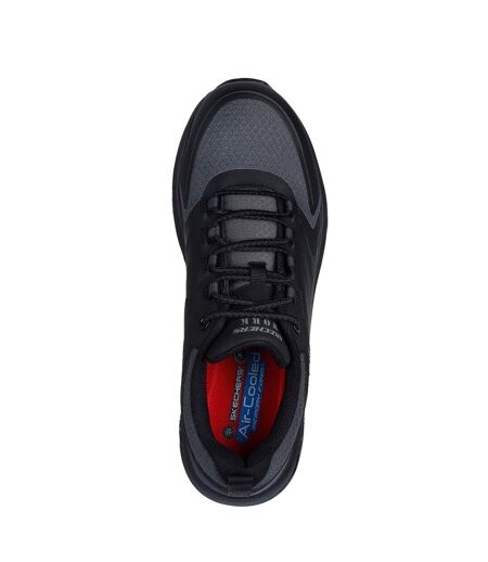 Mens Speed-flex Trekking Safety Trainers Black Skechers