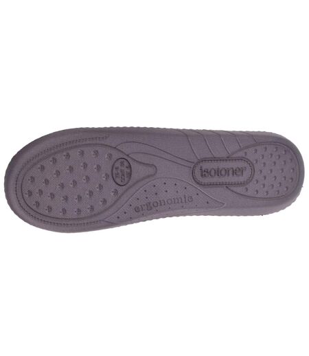 Isotoner Chaussons Mules femme ultra confortables, semelle à mémoire de forme et soutient de la voûte plantaire