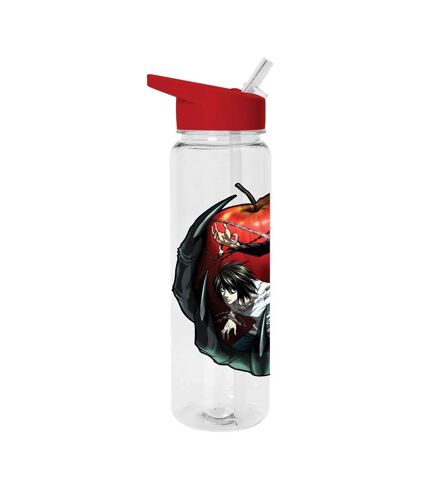 Death Note Chains Of Fate Plastic Water Bottle (White/Red/Black) (One Size) - UTPM6994
