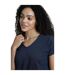 Womens/ladies pernille cut out t-shirt navy Weird Fish-4