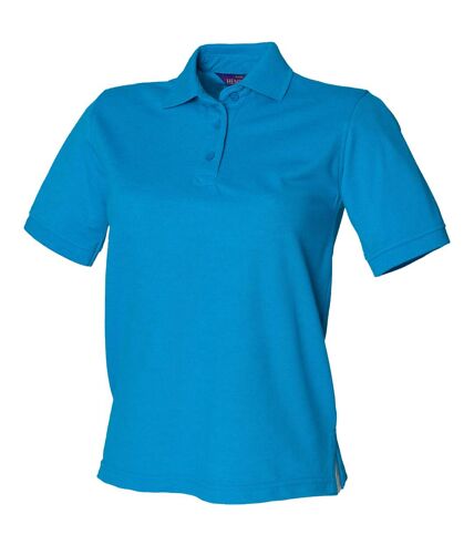 Henbury Womens/Ladies 65/35 Polo Shirt (Sapphire Blue)