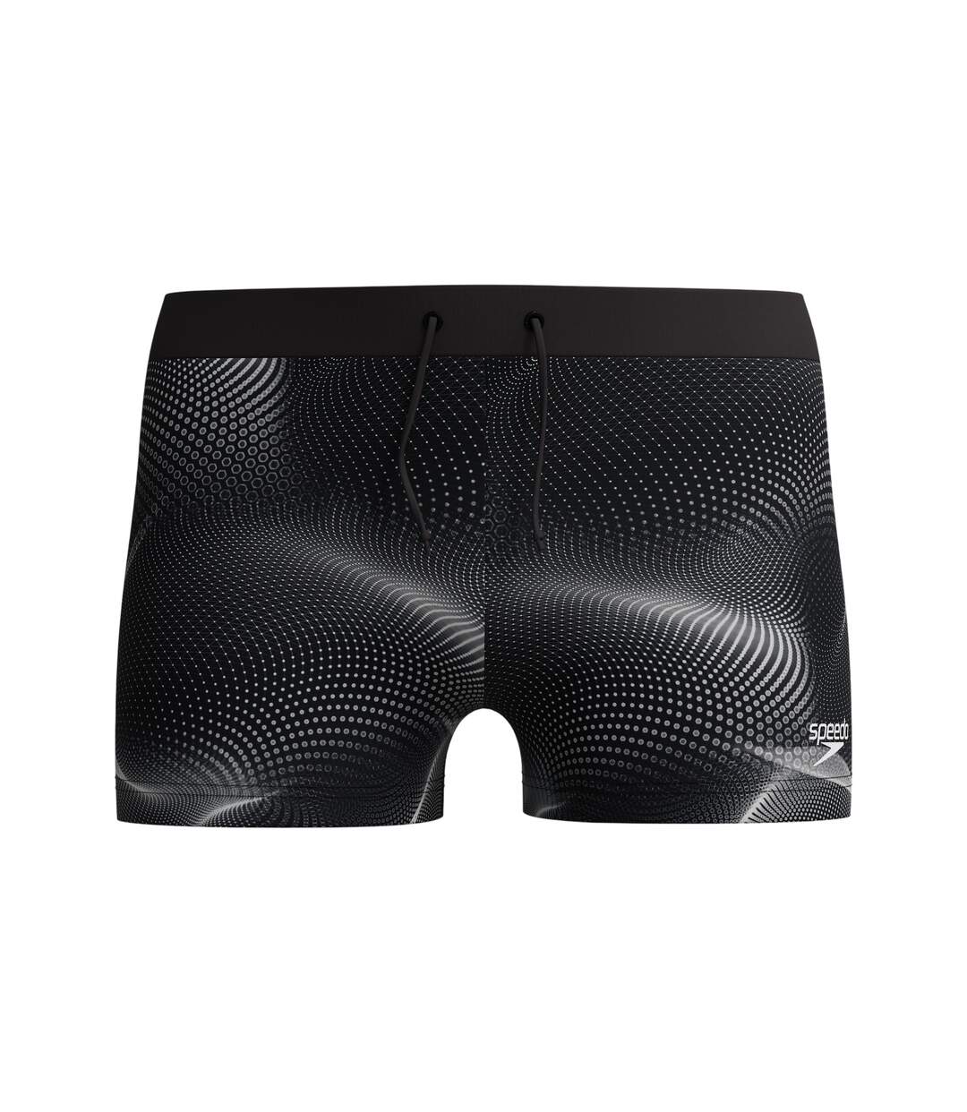 Mens Valmilton Dotted All-over Print Swim Shorts Black Grey Speedo-1