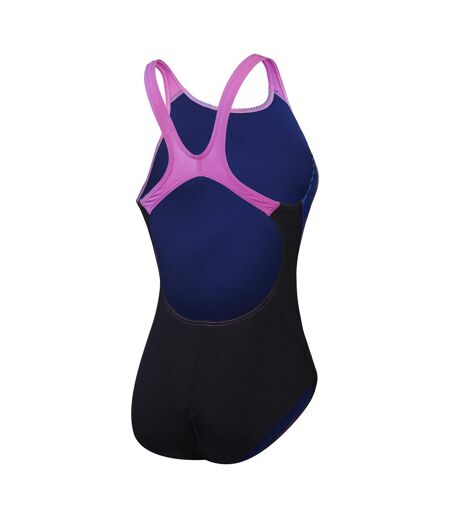 Womens/ladies Recordbreaker Digital All-over Print Training One Piece Swimsuit Multicoloured Speedo