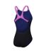 Womens/ladies Recordbreaker Digital All-over Print Training One Piece Swimsuit Multicoloured Speedo-2