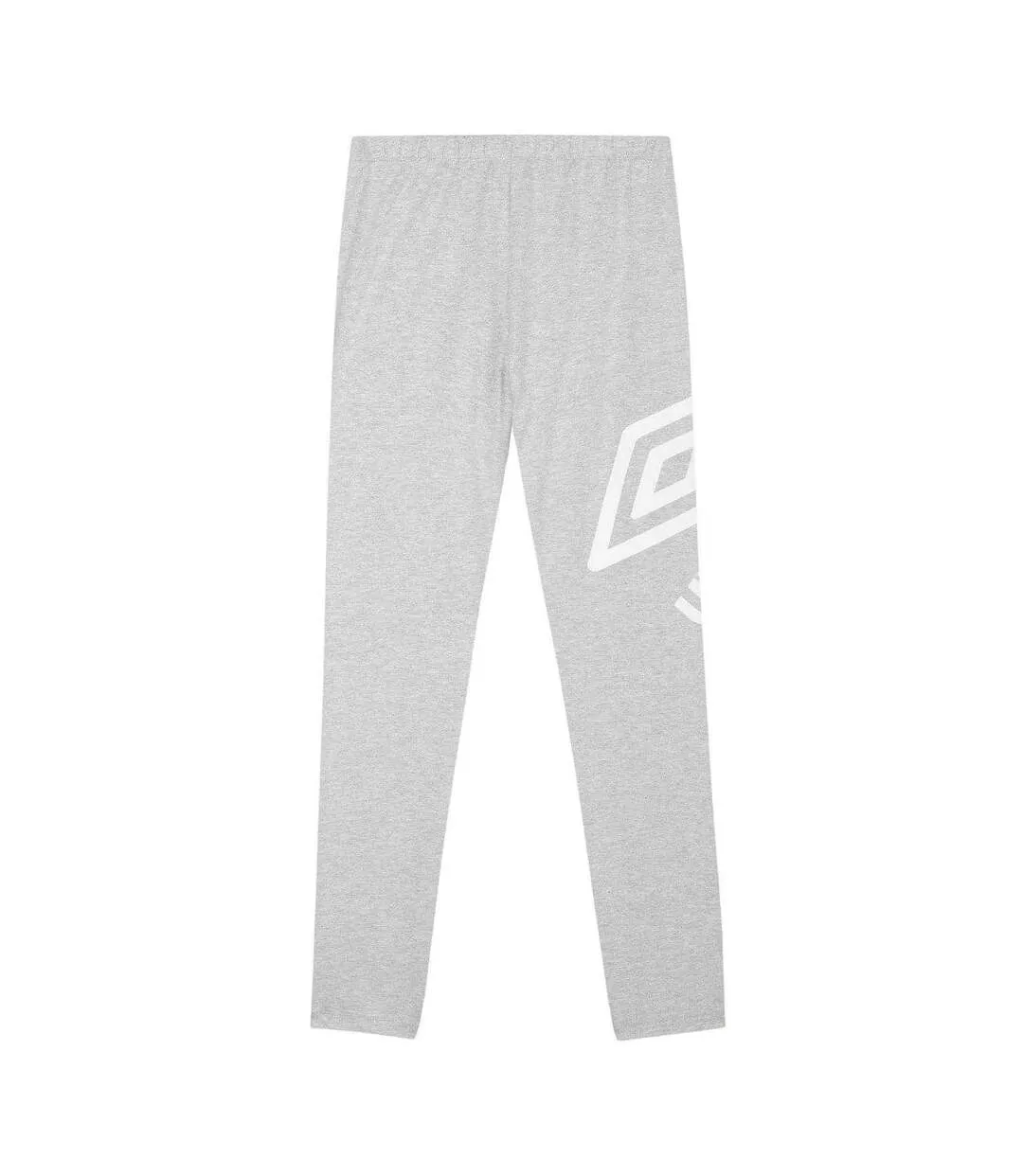 Legging Motif/style Logo Femme Gris Chiné Blanc Umbro-2