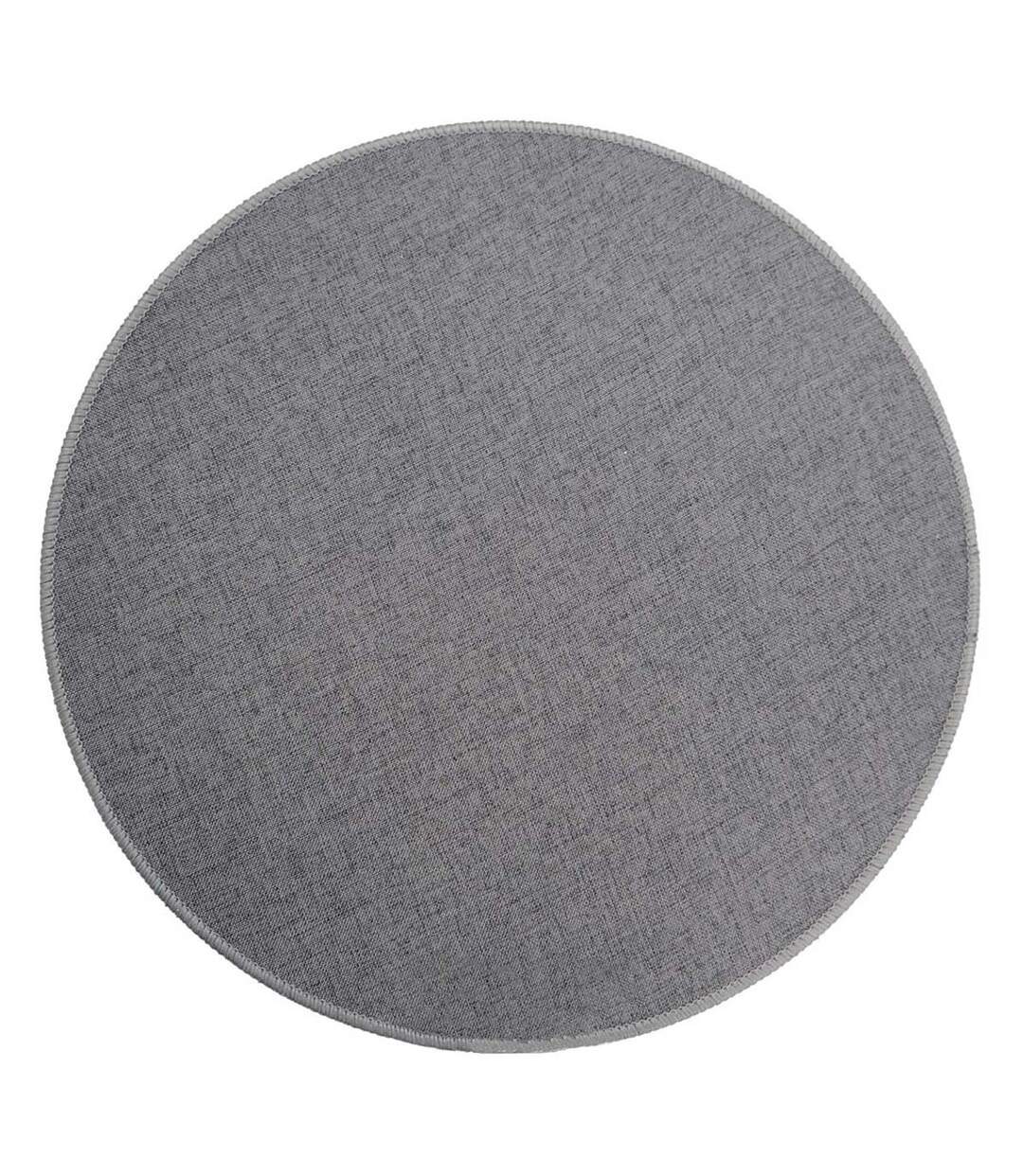 Set de Table Rond Tissé Edward 38cm Gris-1