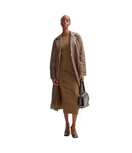 Womens/ladies freedah knitted pencil skirt brown Boss