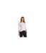 Womens/ladies Striped Boat Neck Slim T-shirt Pink Oat Tommy Hilfiger-1