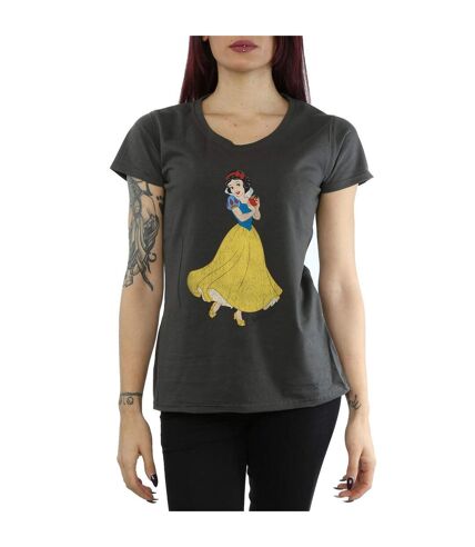 Disney Princess Womens/Ladies Classic Snow White Cotton T-Shirt (Light Graphite)