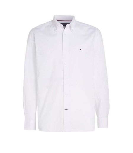 Mens Core Flex Poplin Shirt White Tommy Hilfiger