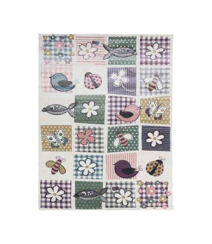 Tapis enfant tissé motif géométrique WENTONE