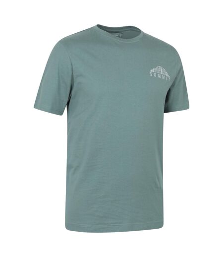 T-shirt Motif/style Graphique Reach The Summit Homme Vert Mountain Warehouse