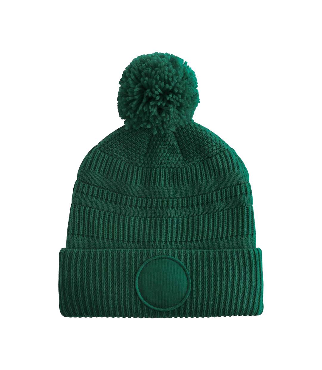 Bonnet Motif/style Écusson Fan Adulte Vert Bouteille Beechfield-2