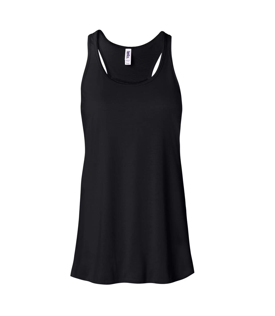 Bella Flowy Débardeur Dos Nageur Femme Noir Bella + Canvas-1