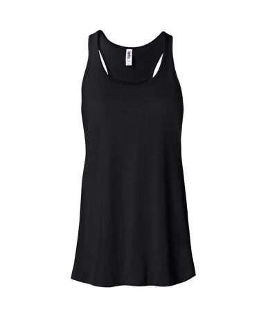 Bella Flowy Débardeur Dos Nageur Femme Noir Bella + Canvas