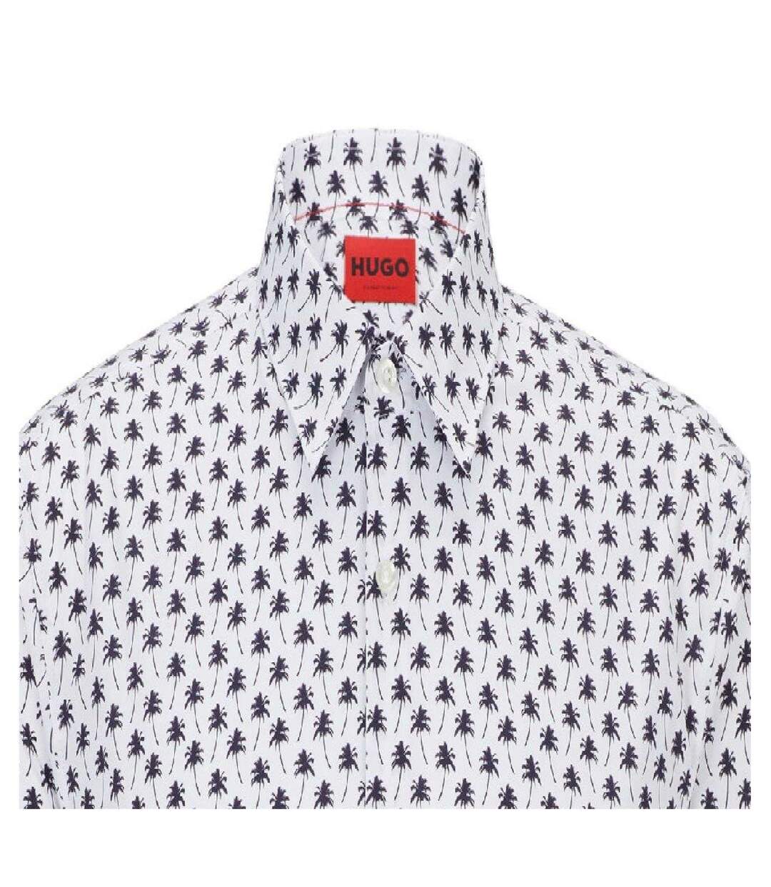 Mens Collared Regular Shirt White Hugo-2