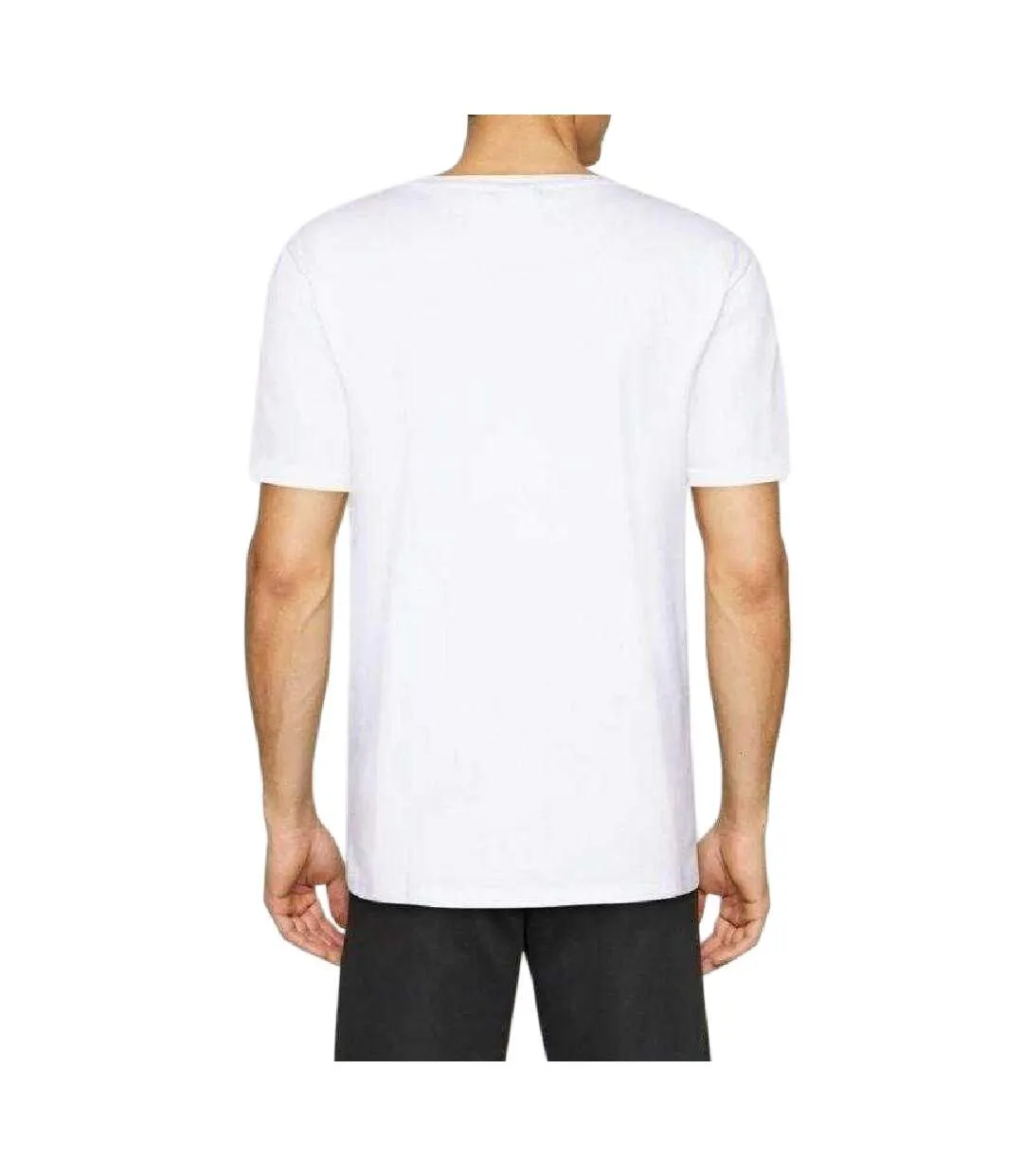 Pack Of 2  Mens Brod Cotton T-shirt  White Black Fila-2