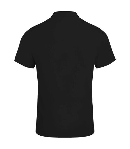 Canterbury Mens Waimak Short Sleeve Pique Polo Shirt (Black)