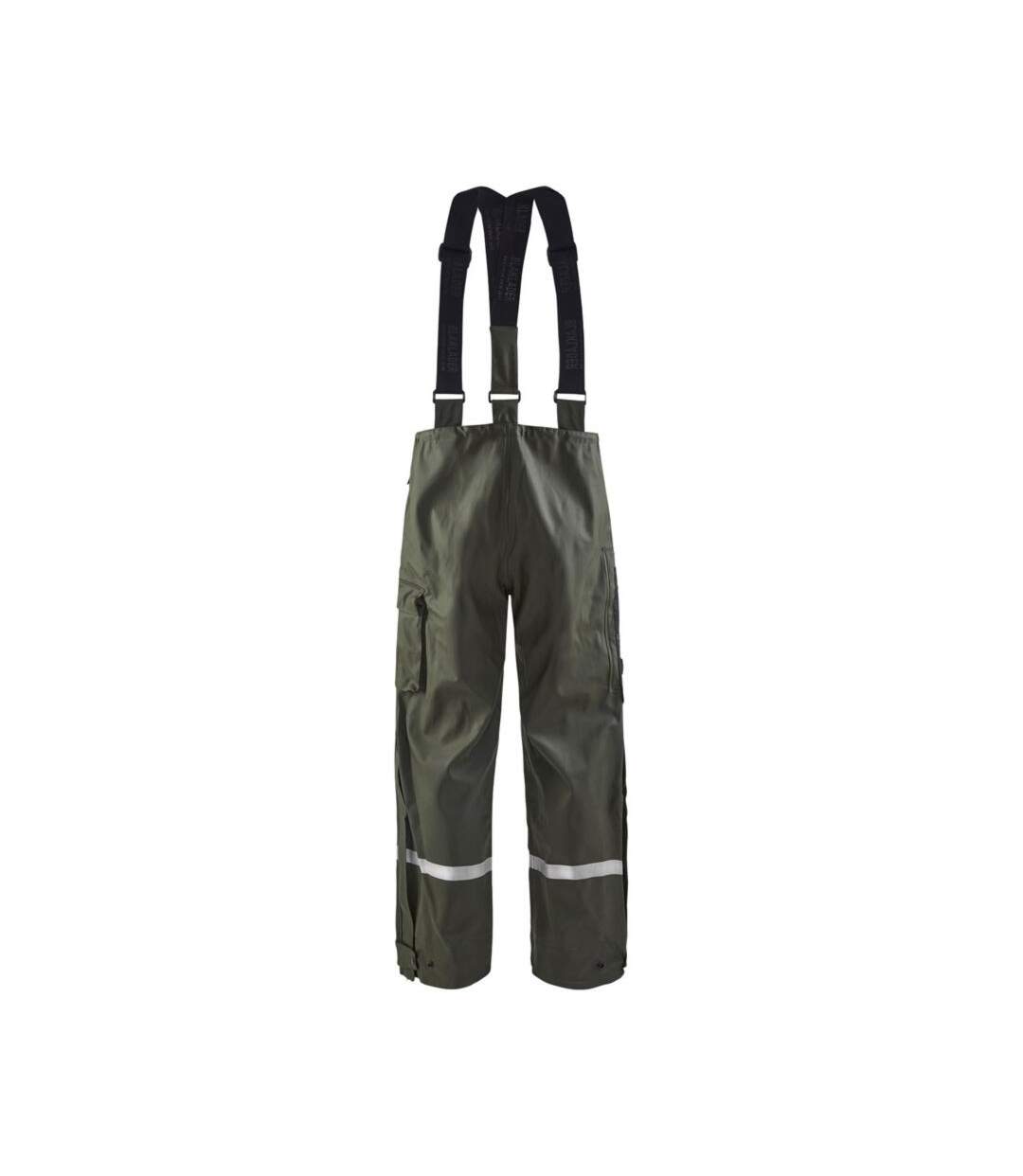 Pantalon de pluie à bretelles Blaklader bandes réfléchissantes-2