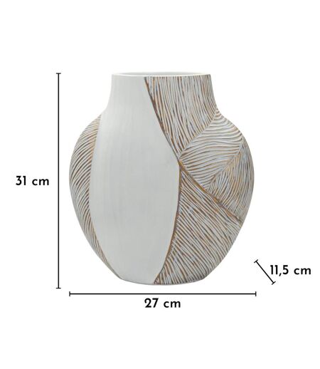 Vase Design Hochi 31cm Blanc