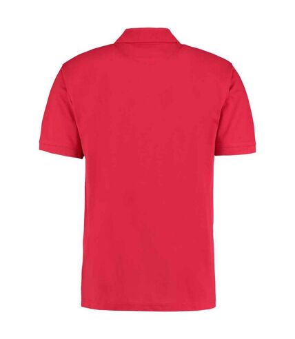 Polo klassic homme rouge foncé Kustom Kit