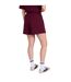 Womens/ladies Cora Travel Shorts Burgundy Animal-3